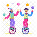 Clown Juggling Circus Performer Carnival Clowns Icon