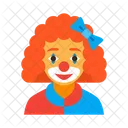 Circus Clown Female Icon