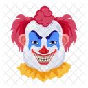 Vecteur De Visage Effrayant Visage De Clown Personnages Malefiques Icône