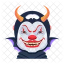 Vecteur De Visage Effrayant Visage De Clown Personnages Malefiques Icône