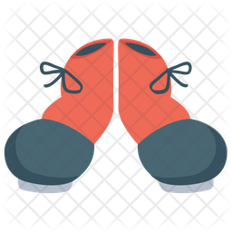 Clown Shoes Icon - Download in Flat Style