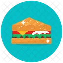 Club Sandwich Breakfast Fast Food Icon