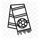 Club Scarf Fabric Knitted Icon