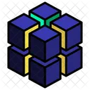 Cluster Stack Cut Icon