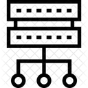 Conexao Diagrama Rede Ícone