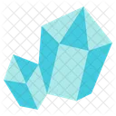 Cluster Stone Crystal Stone Diamond Icon