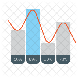 Clustered Icon - Download in Flat Style