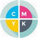 Cmyk Color Model Icon