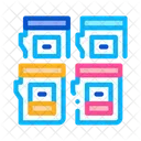 Color Cartridges Polygraphy Icon