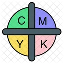 CMYK Color  Icon