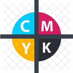 Cmyk Color  Icon