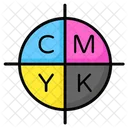 CMYK Colors  Icon