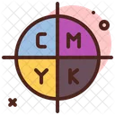 CMYK Druck CMYK Design CMYK Symbol