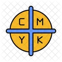 Cmyk 인쇄 컬러 아이콘