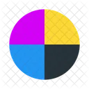 Cmyk 컬러 잉크젯 아이콘