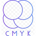 Cmyk 색상 색상 코드 아이콘