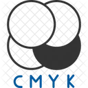 Cmyk 색상 색상 코드 아이콘