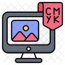Cmyk Model Color Scheme Color Swatches 아이콘