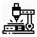 Cnc Machine Cutting Drilling Icon