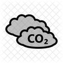 Co 2 Carbon Dioxide Air Pollution Icon