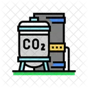 Compression Carbon Capture Icône