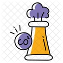 Co 2 Emission Biodiversity Melting Ice Icon