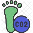 Co 2 Footprint  Icon
