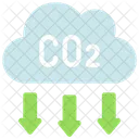 Pegada de Co2  Ícone