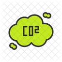 Co Pollution Cloud Icon