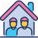 Co Living Home Sharing Icon