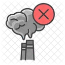 Co Reduction Cloud Pollution Icon