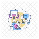Digital Nomad Co Working Space Startup Culture Icon