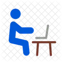 Co Working Space Laptop Icon