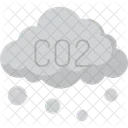 Co 2 Cloud Carbon Dioxide Greenhouse Gas Icon