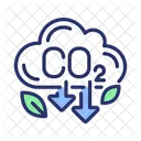 CO 2 Emissionen Treibhausgase Emissionskontrolle Symbol