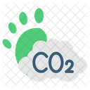 CO2-Fußabdruck  Symbol