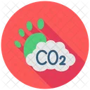 CO2-Fußabdruck  Symbol