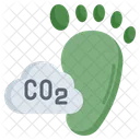 CO2-Fußabdruck  Symbol