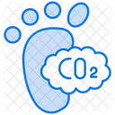 CO2-Fußabdruck  Symbol