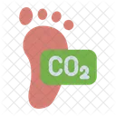 CO 2 Fussabdruck Klima Nachhaltigkeit Symbol