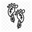 CO2-Fußabdruck  Symbol