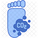 CO2-Fußabdruck  Symbol