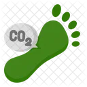 CO2-Fußabdruck  Symbol