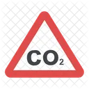 CO2-Warnschild  Symbol