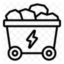 Coal Mining Cart Icon