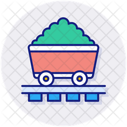 Coal mining Icon - Download in Colored Outline Style