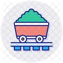 Coal Mining Industry Cart Icon
