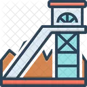 Coal Mining Equipment Excavator Icon