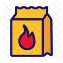 Coals Packaging Barbeque Icon