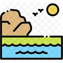 Coastline Sea Marine Icon